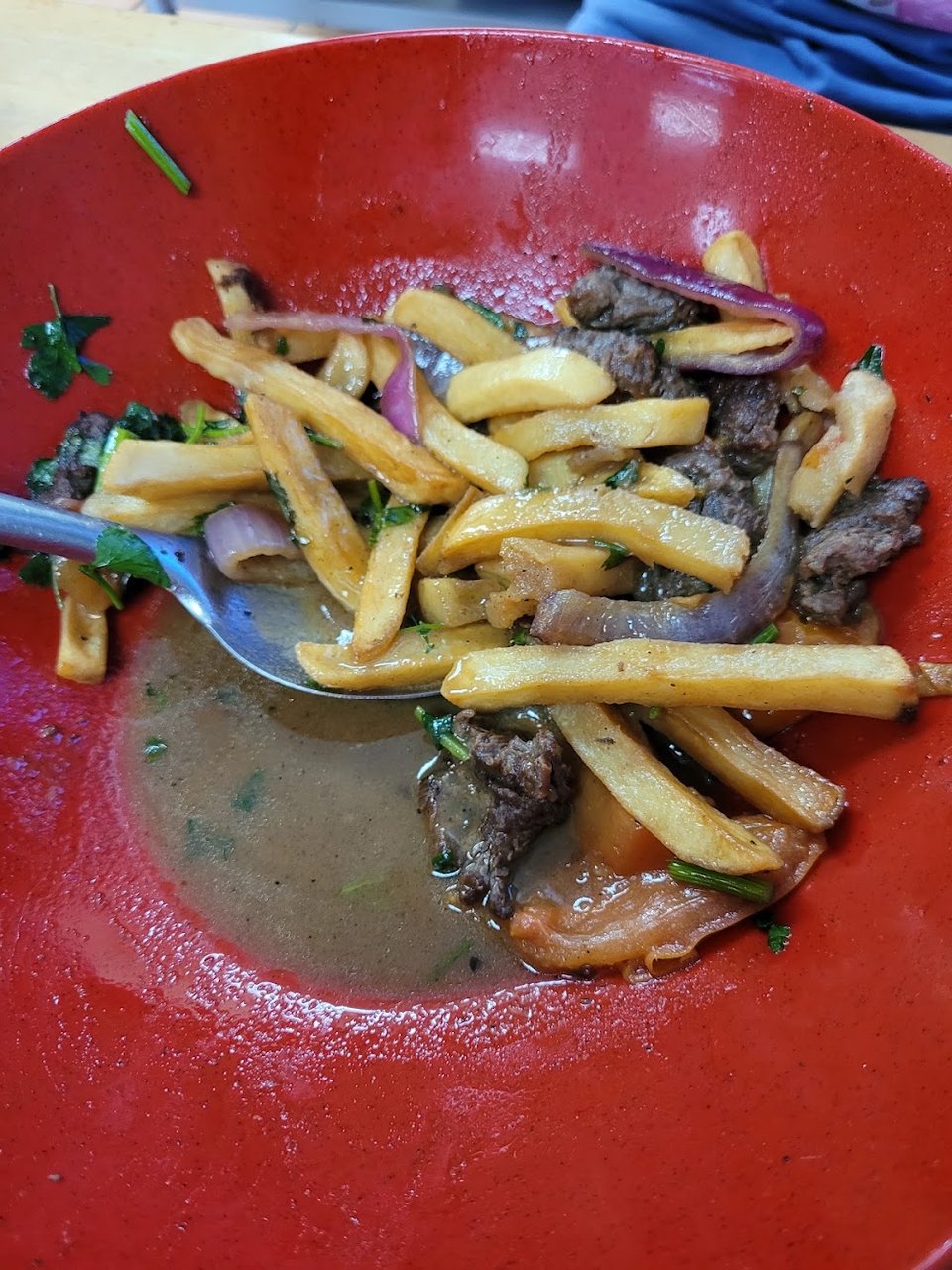 Fish Chorrillana Style